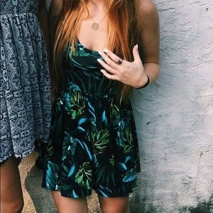 American Apparel Tropical Nylon Halter Dress
